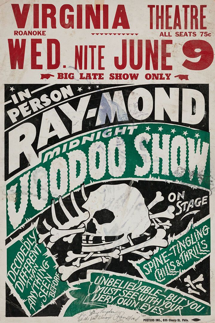 Vintage Magician Raymond Voodoo Show Magic Themed Jigsaw Puzzle