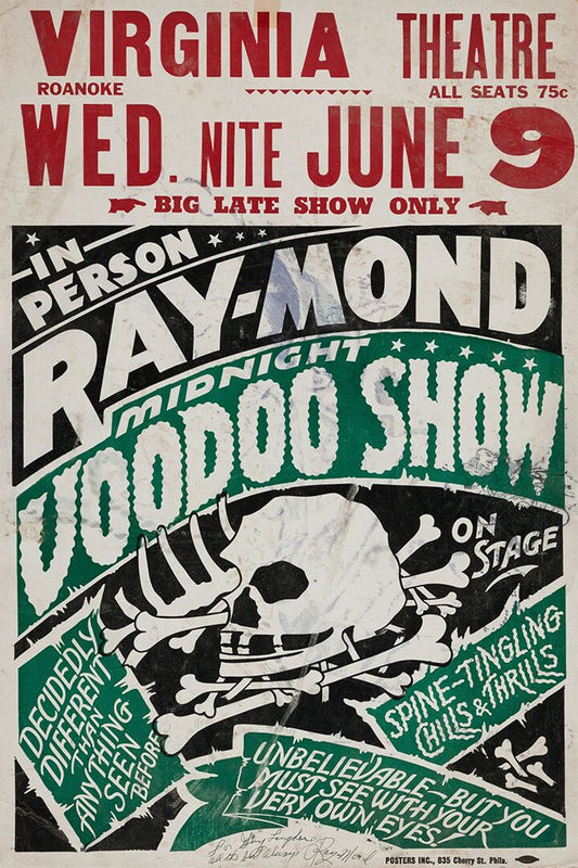 Vintage Magician Raymond Voodoo Show Magic Themed Jigsaw Puzzle