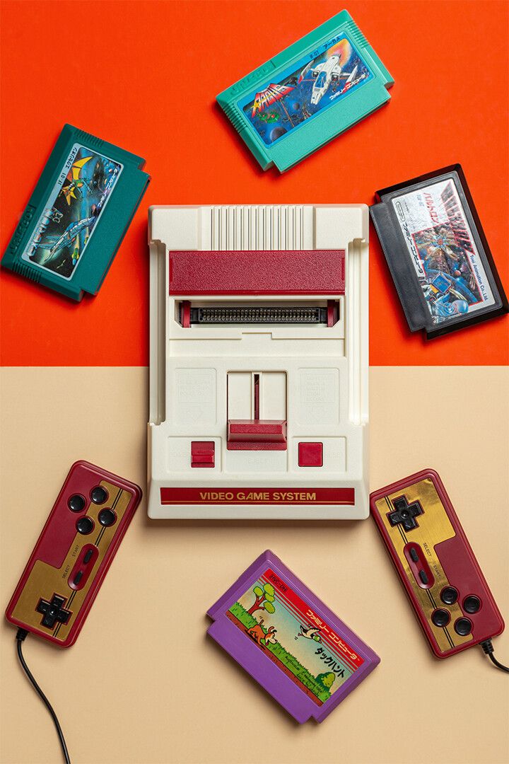 Vintage Nintendo Gaming Set Games Picture Jigsaw Puzzle