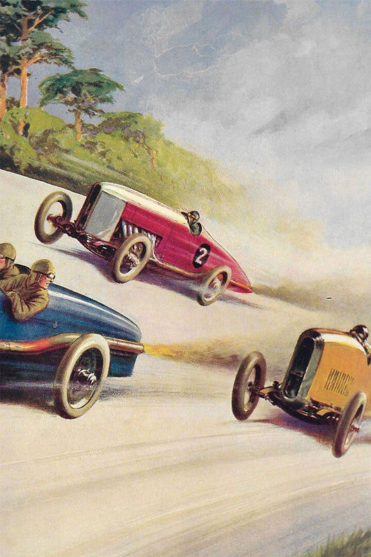 Vintage Racing Cars Sport Cars Race Car Model Picture Wall Decor Jigsaw Puzzle