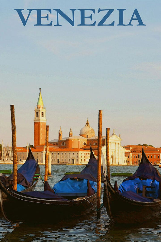 Vintage Venezia Citycape Nature Travel Painting Jigsaw Puzzle
