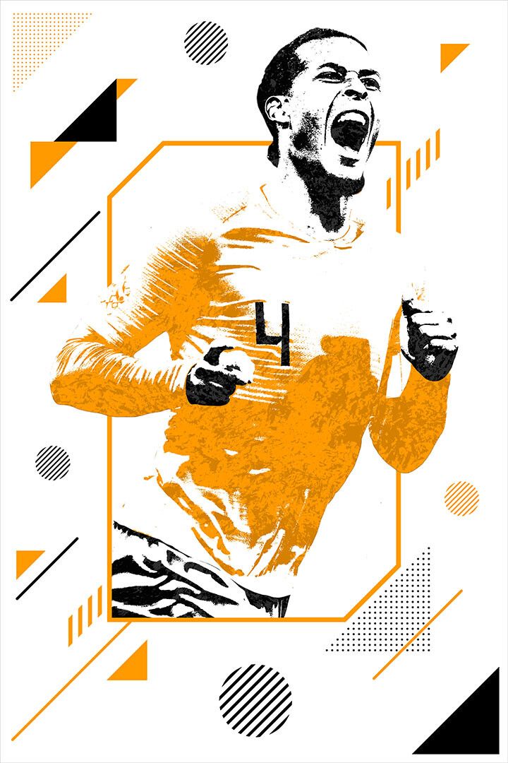 Virgil Van Dijk Football Soccer Player Athlete Jigsaw Puzzle