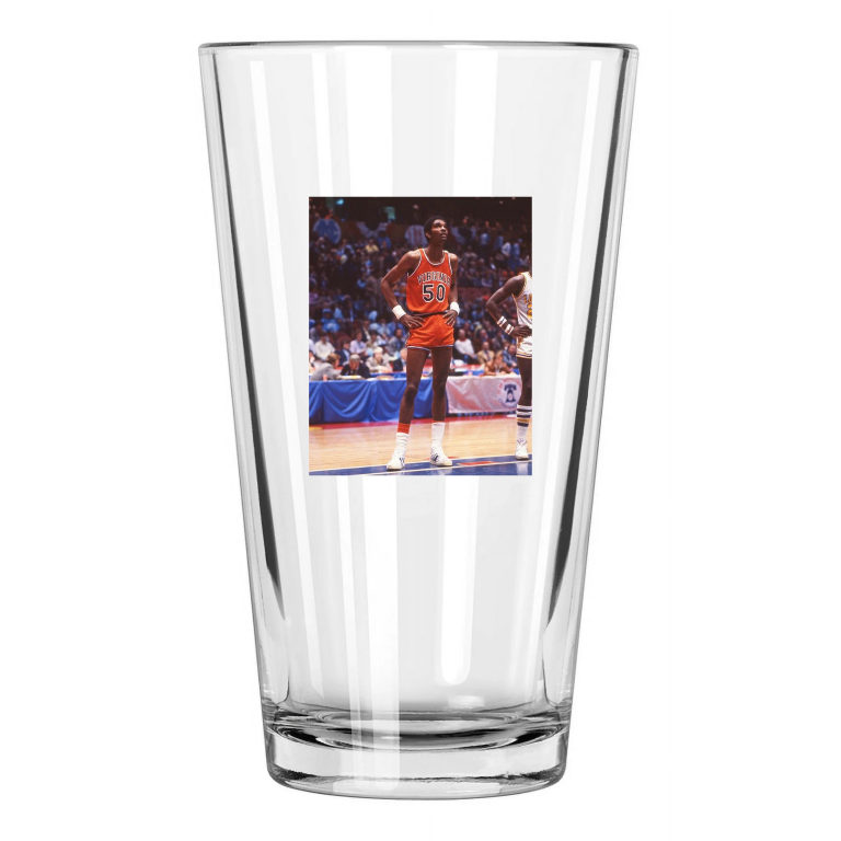 Virginia Cavaliers Ralph Sampson Photo Basketball Pint Beer Drinking Glass