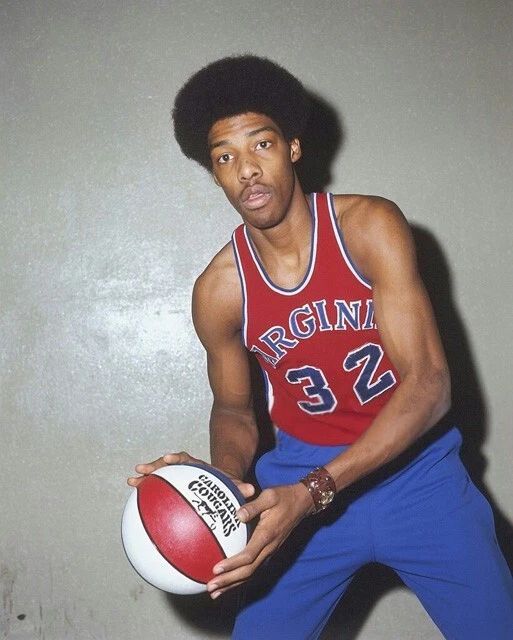 Virginia Squires Julius Dr 1. J Erving Glossy Photo Aba Basketball Print