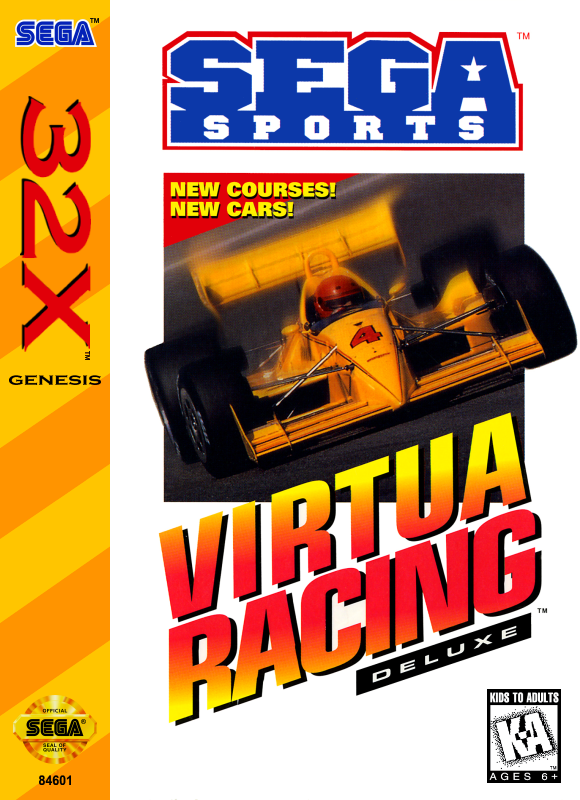 Virtua Racing Deluxe Sega 32X Print Poster