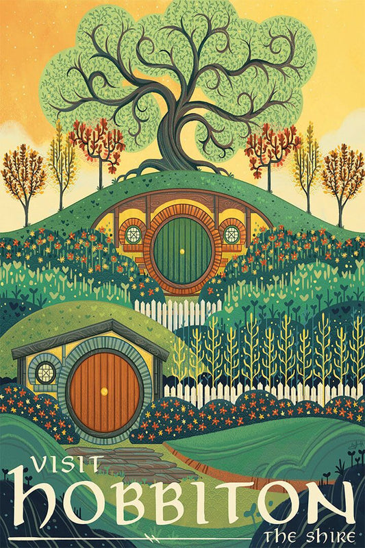 Visit Hobbiton The Shire Lord Of The Rings The Hobbit Jigsaw Puzzle
