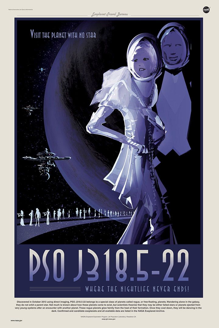 Visit Planet With No Star Where The Nightlife Never Ends Jigsaw Puzzle