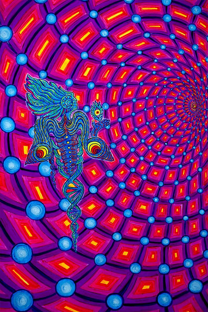 Vivid Phase Space Figure Painting Print Jigsaw Puzzle