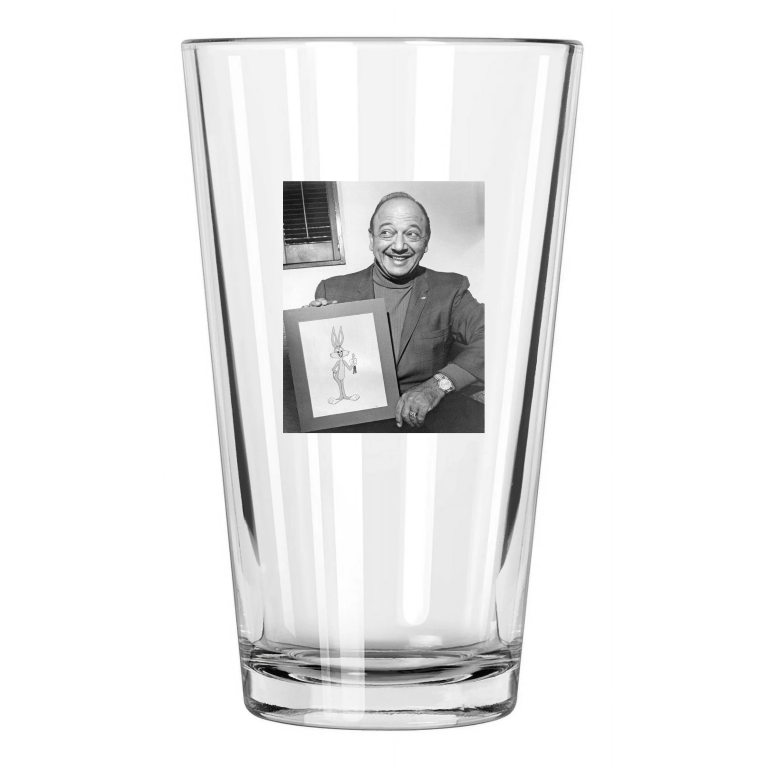 Voice Actor Mel Blanc Photo Bugs Bunny Pint Beer Drinking Glass