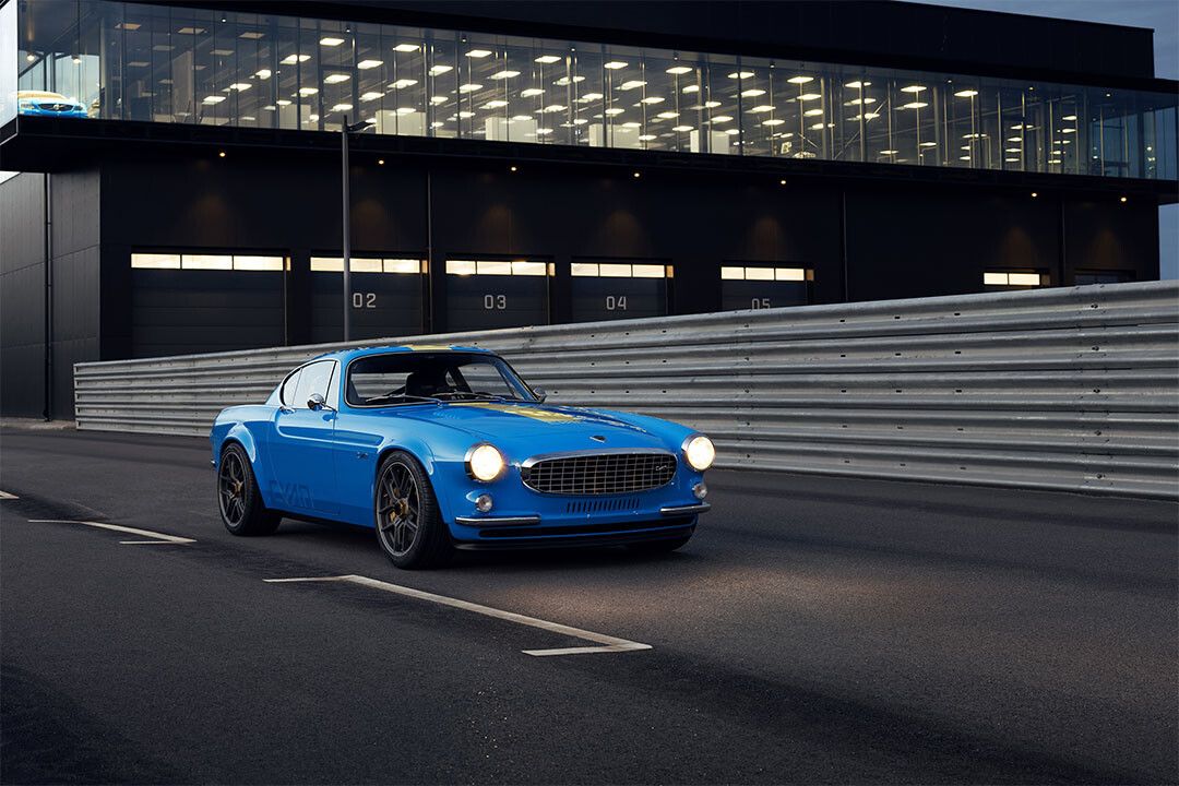Volvo P1800 Cyan Blue Sporty Car Driving Art Indoor Decor Jigsaw Puzzle