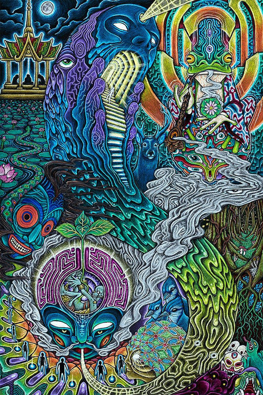 Voyager Psychedelic Design Picture Painting Print Wall Home Decor Jigsaw Puzzle