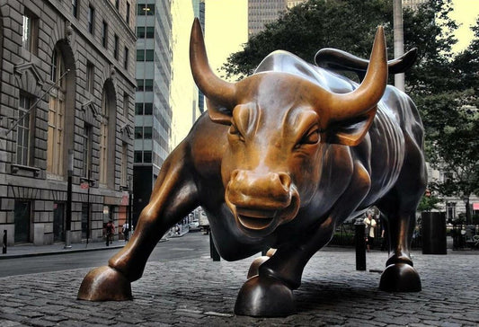 Wallstreet Charging Bull New York Stock Exchange Magnet Magnet Picture Print