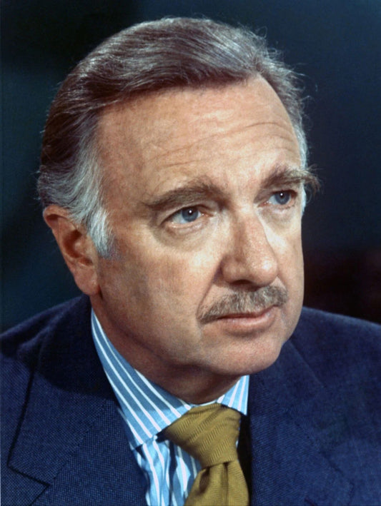 Walter Cronkite Cbs Evening News Anchor Portrait Picture Keychain Print