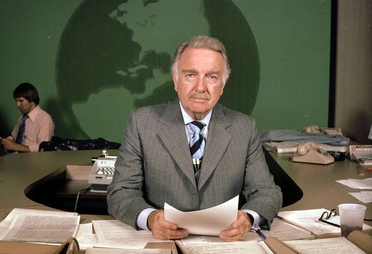 Walter Cronkite Cbs Iconic News Anchor Publicity Picture Photo Print