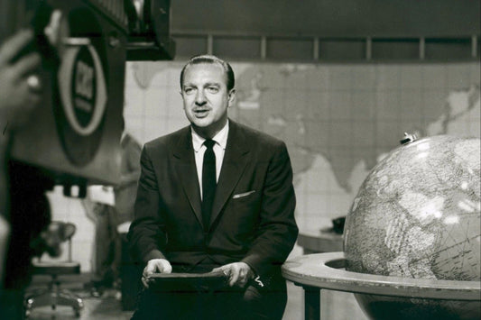 Walter Cronkite Cbs Journalist News Anchor Portrait Picture Magnet Print