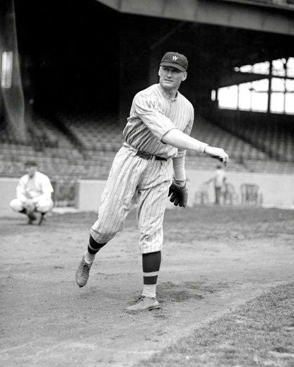 Walter Johnson Photo Washington Senators Mlb Baseball Picture Warming Up