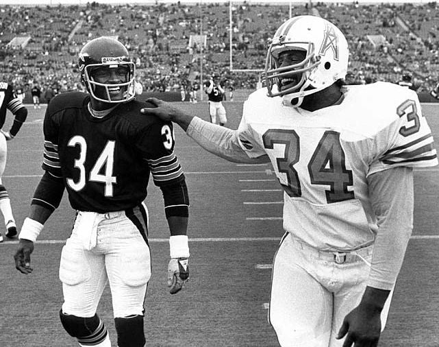 Walter Payton & Earl Campbell Magnet Chicago Bears Houston Oilers Picture
