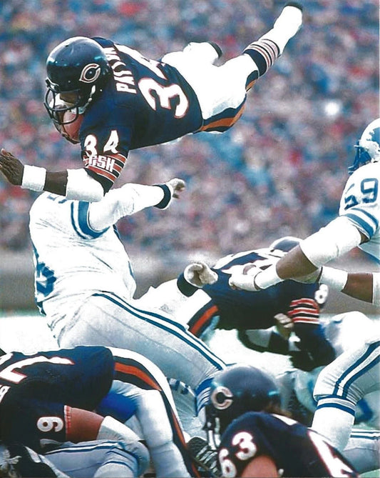 Walter Payton Magnet Chicago Bears Picture Vs Lions Nfl