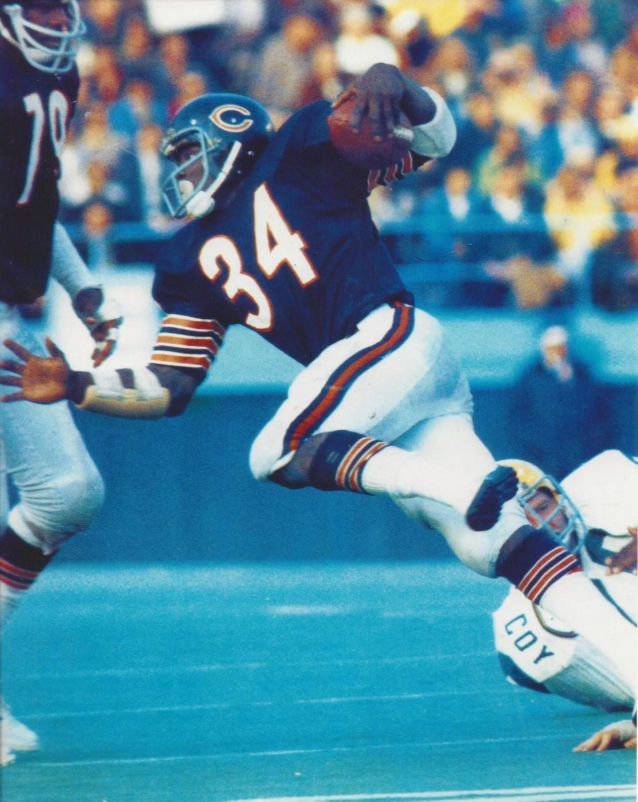 Walter Payton Keychain Chicago Bears Picture Vs Packers