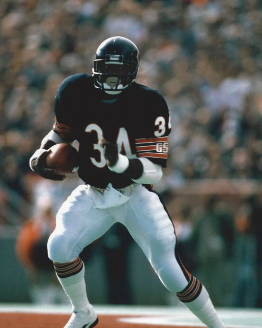 Walter Payton Magnet Chicago Bears Picture With Ball