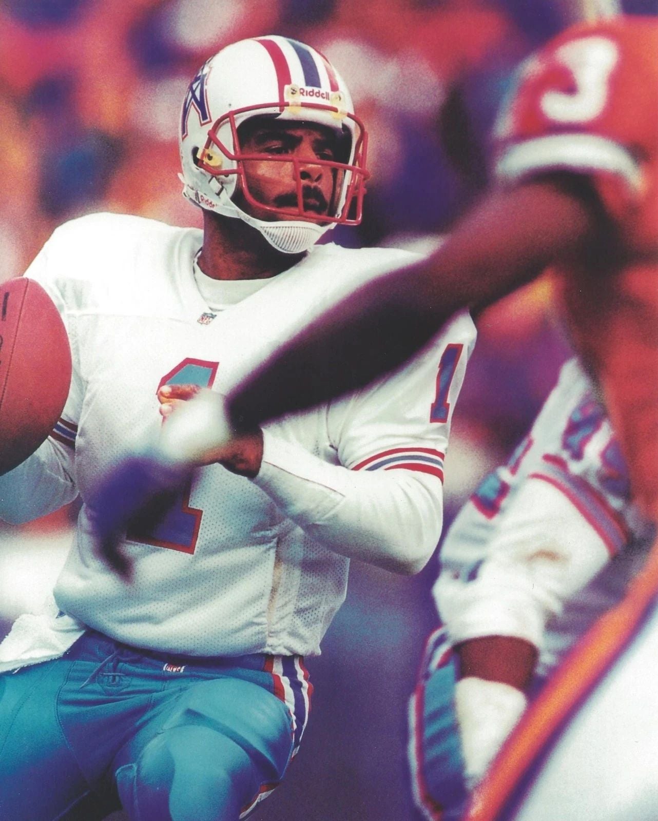 Warren Moon Magnet Houston Oilers Football Picture Nfl