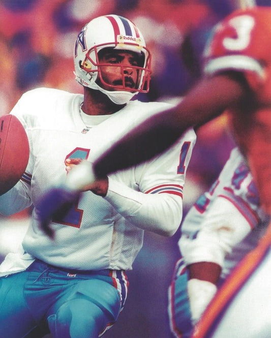 Warren Moon Magnet Houston Oilers Football Picture Nfl