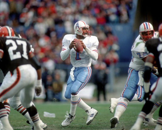 Warren Moon Magnet Houston Oilers Picture Nfl Football Vs Browns