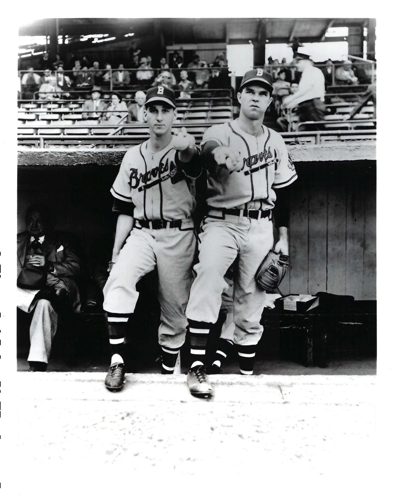 Warren Spahn & Johnny Sain Magnet Boston Braves Baseball Picture Mlb