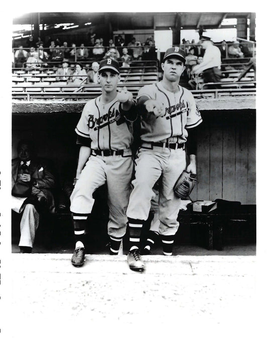 Warren Spahn & Johnny Sain Magnet Boston Braves Baseball Picture Mlb