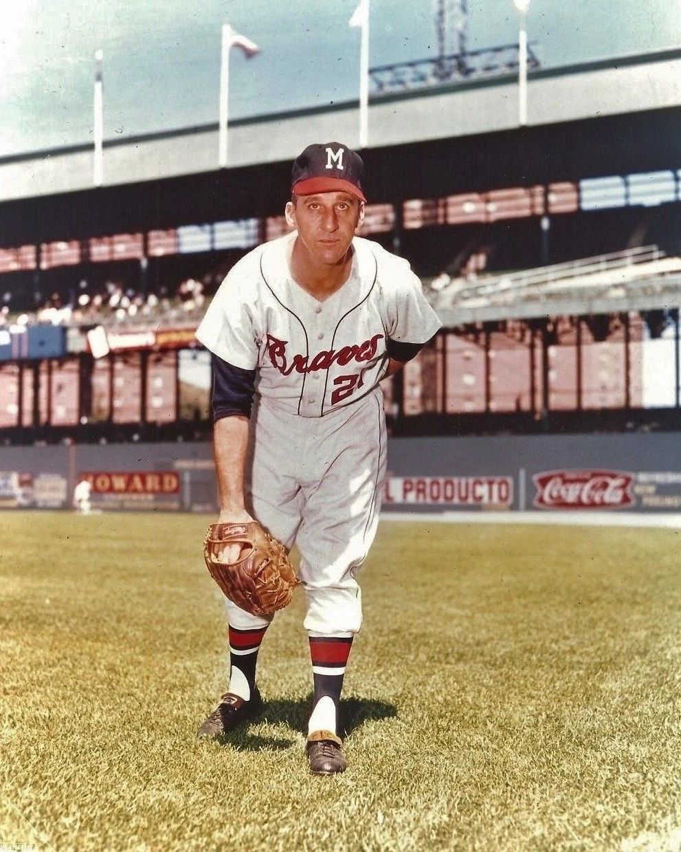 Warren Spahn Magnet Milwaukee Braves Boston Picture Baseball Mlb