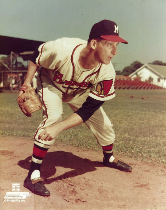 Warren Spahn Photo Milwaukee Braves Picture Baseball Mlb