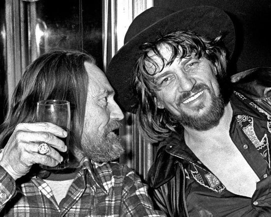 Waylon Jennings And Willie Nelson Glossy Keychain Country Singers Keychain