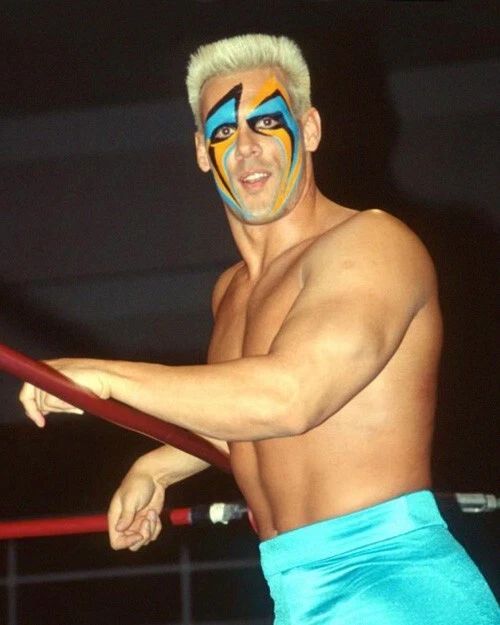 Wcw Famous Wrestler Sting Glossy Keychain Wrestling Keychain