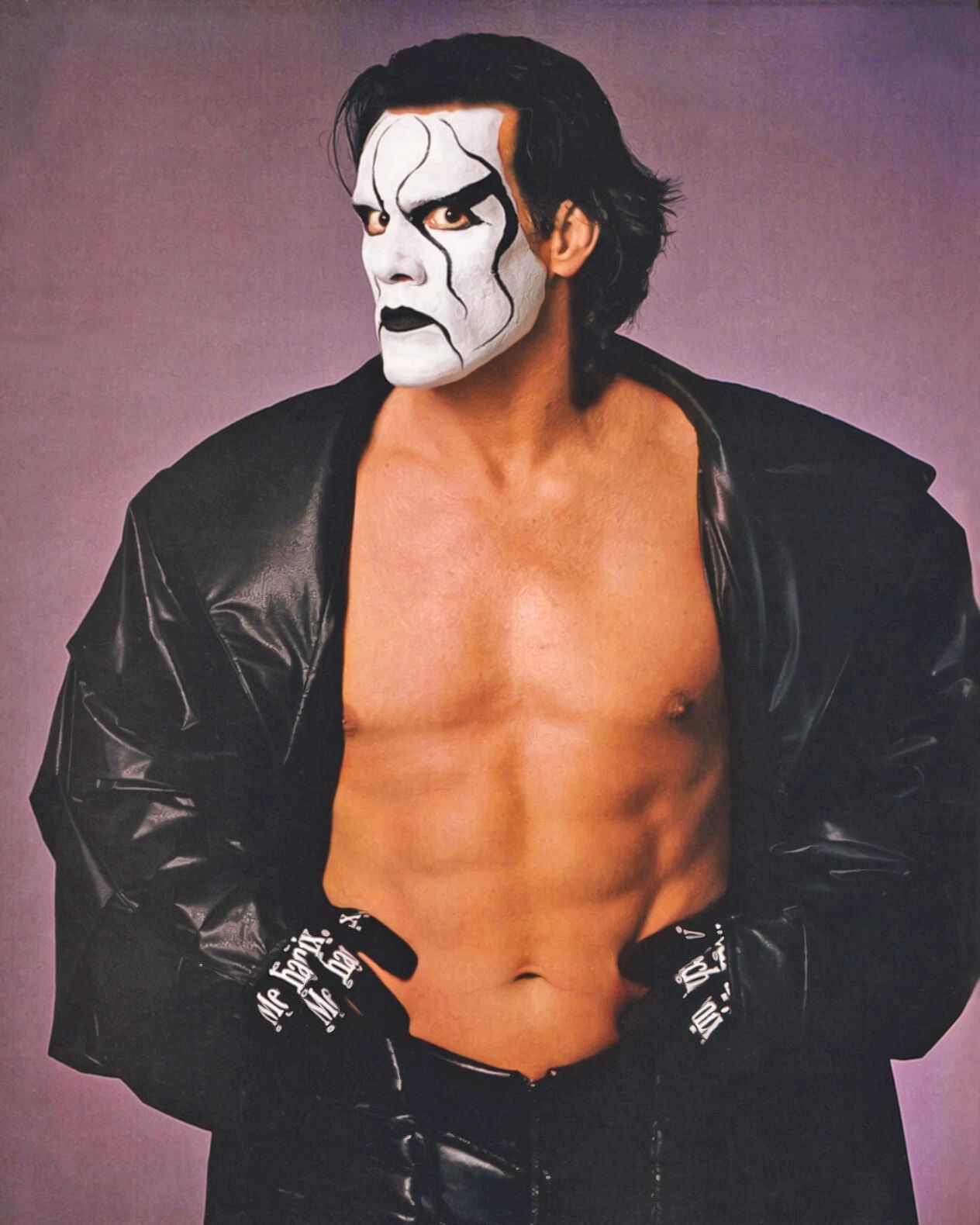 Wcw Legend Wrestler Sting Glossy Keychain Wrestling Keychain