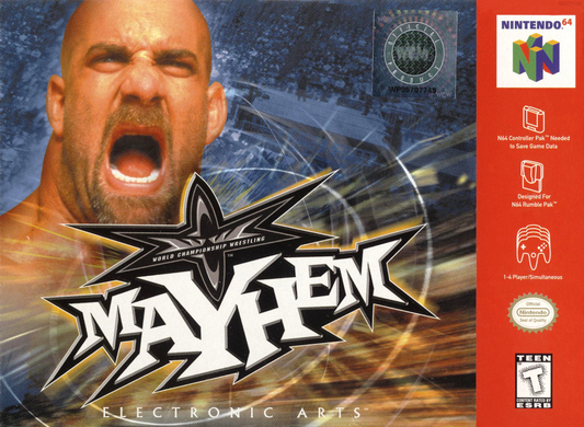 Wcw Mayhem N64 Print Poster