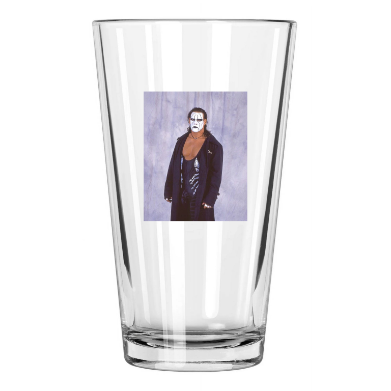 Wcw Pro Wrestler Sting Photo Wrestling 2 Pint Beer Drinking Glass