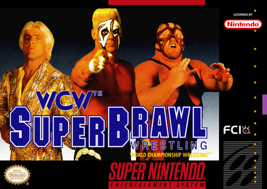 Wcw Superbrawl Wrestling (Usa) Snes Print Poster