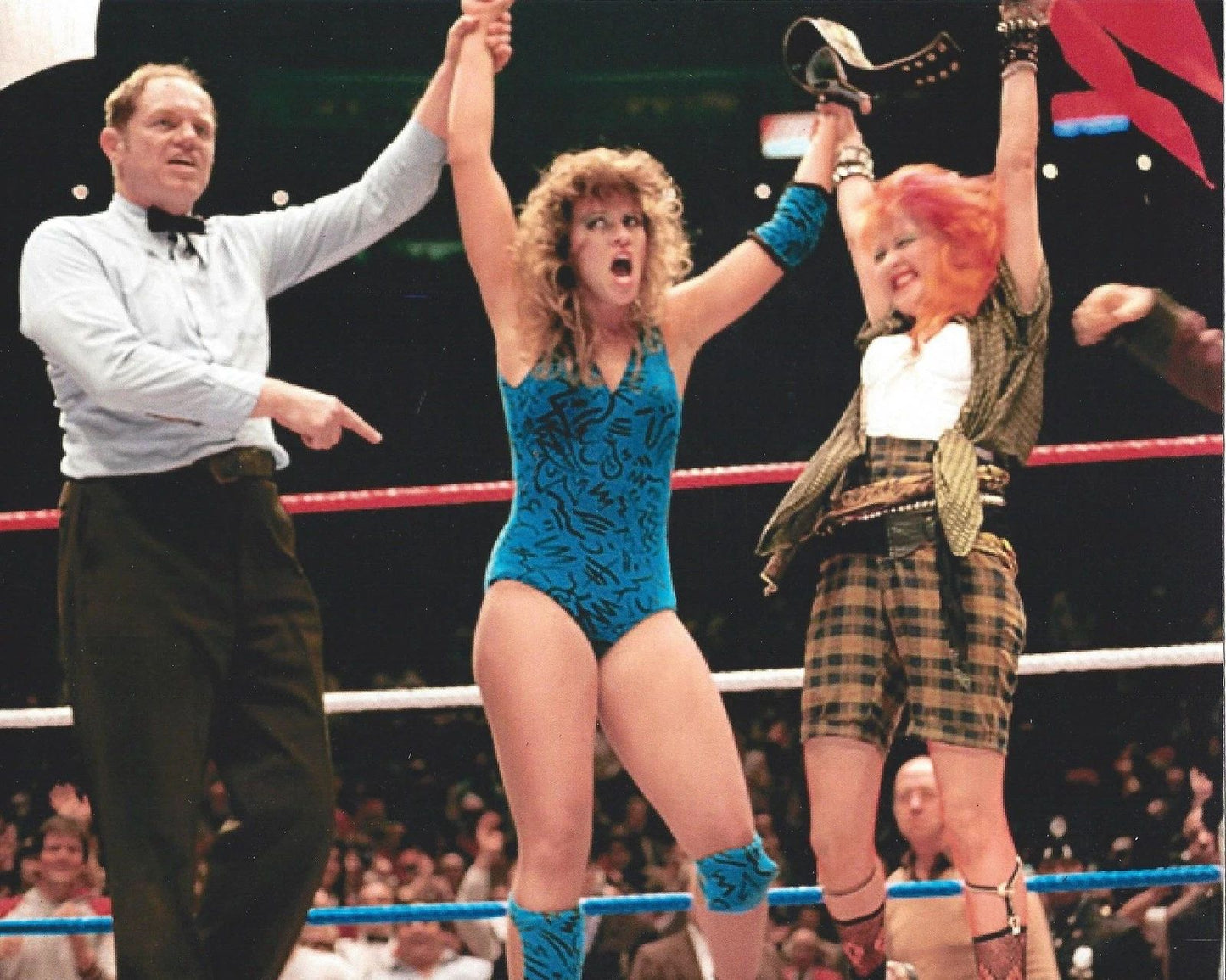 Wendi Richter & Cyndi Lauper Photo Wrestling Picture Wwf