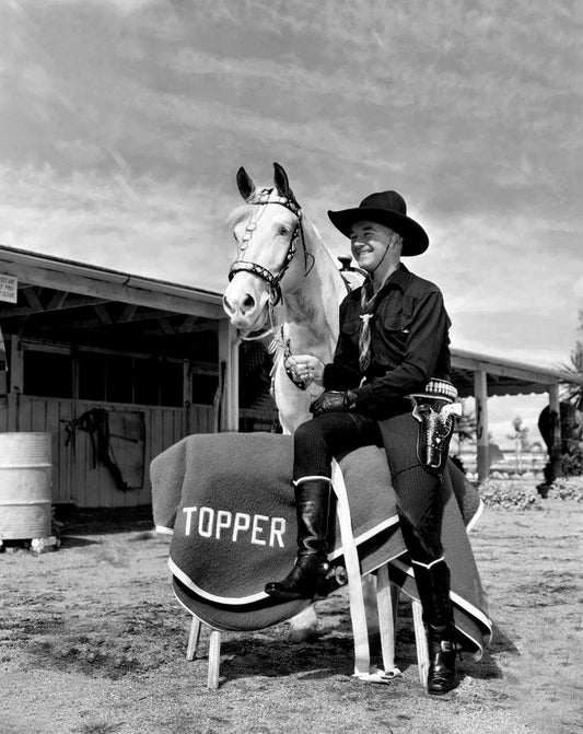 William Boyd As Hopalong Cassidy & Horse Cowboy Western Picture Magnet