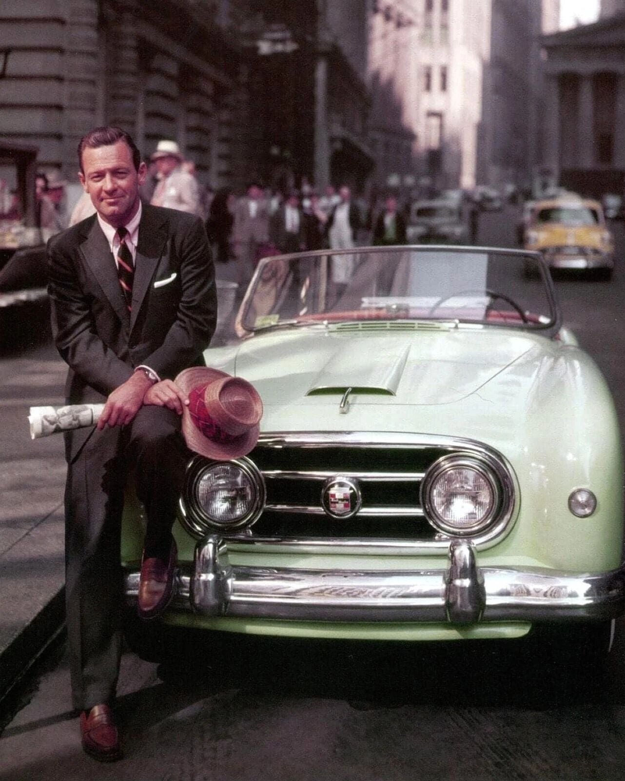 William Holden 1953 Nash Healey In Classic Movie Sabrina Poster Photo