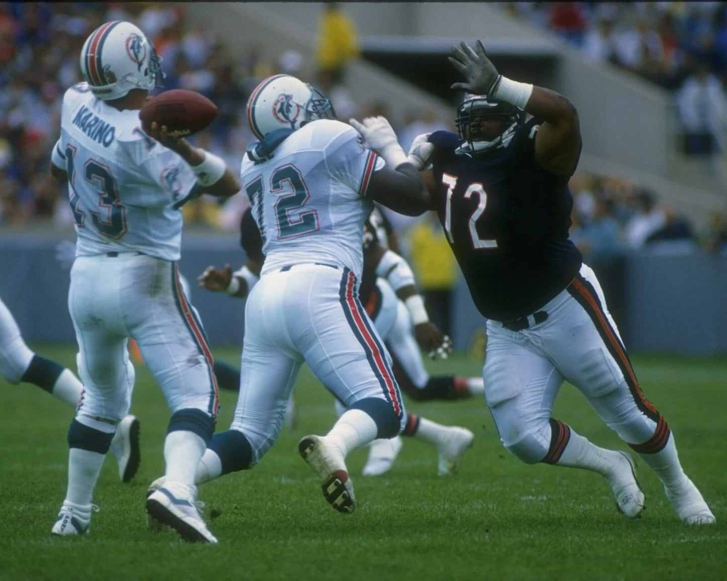 William Refrigerator Perry Dan Marino Photo Chicago Bears Football Dolphins