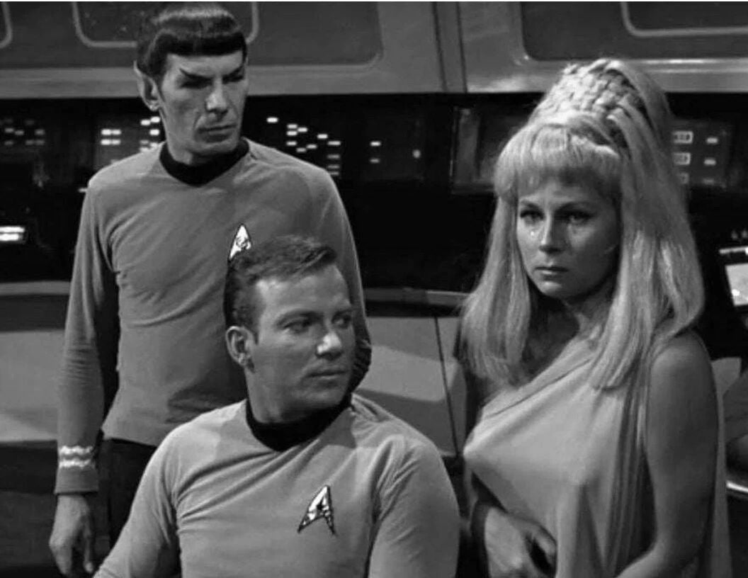 William Shatner Leonard Nimoy Grace Lee Whitney Star Trek Magnet Print