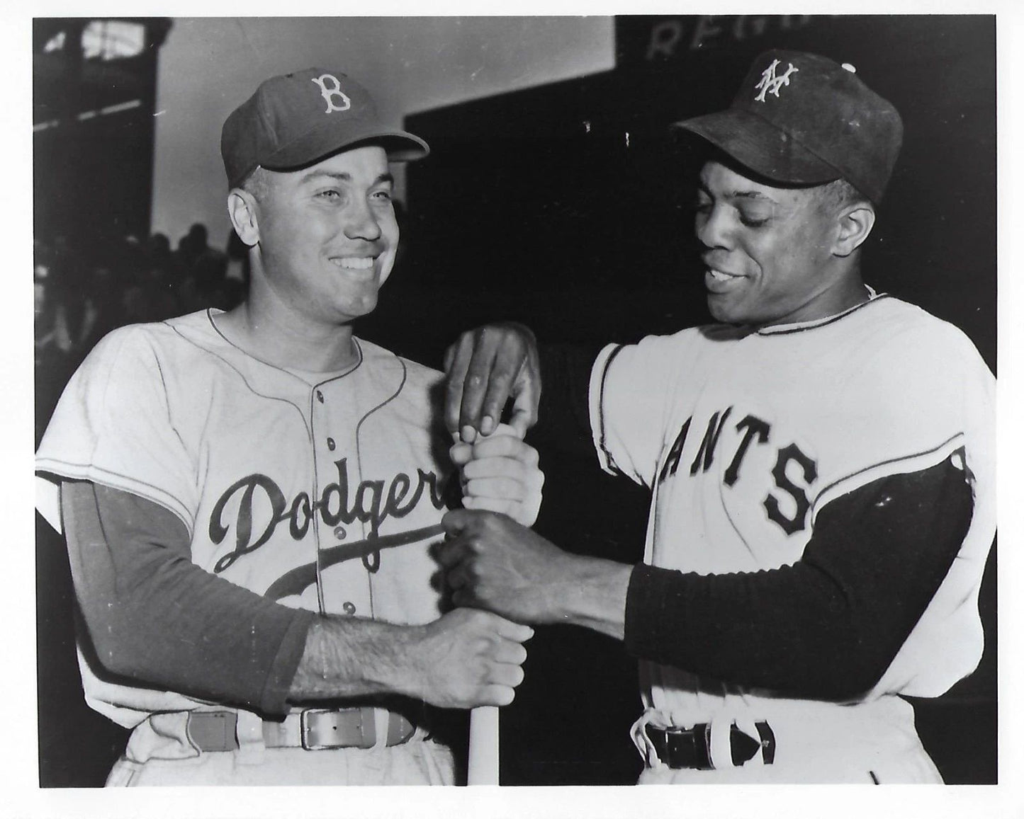 Willie Mays & Duke Snider Magnet Ny Giants Brooklyn Dodgers Picture Baseball
