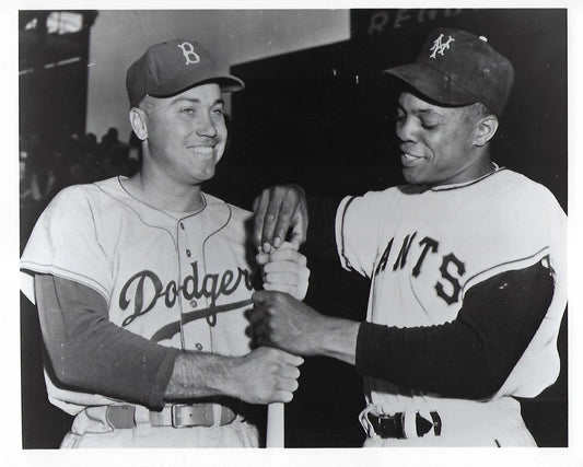 Willie Mays & Duke Snider Magnet Ny Giants Brooklyn Dodgers Picture Baseball