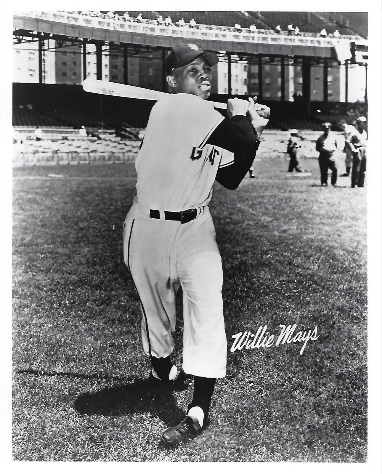 Willie Mays Photo San Francisco Giants Picture Baseball Mlb Swinging