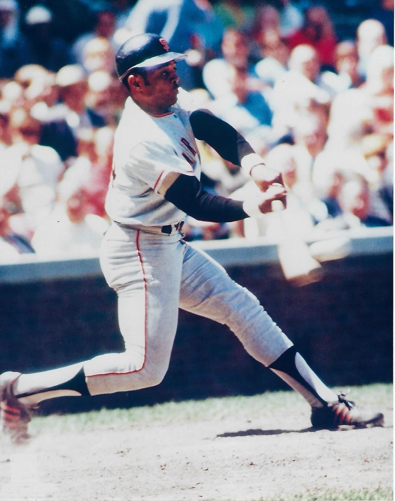 Willie Mays Magnet San Francisco Giants Picture Baseball Mlb Swinging Color