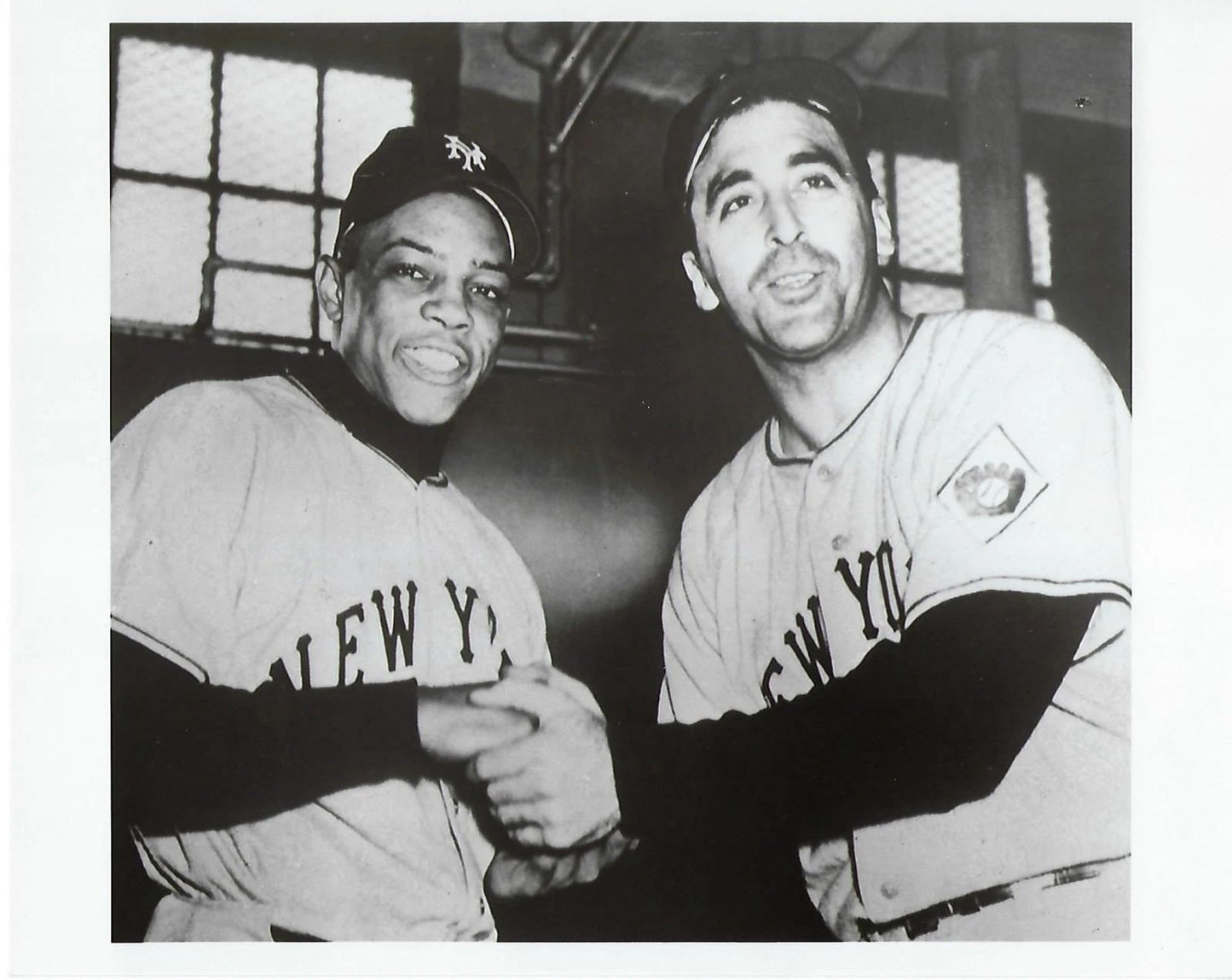 Willie Mays & Sal Magli Photo New York Giants Ny Picture Baseball Mlb