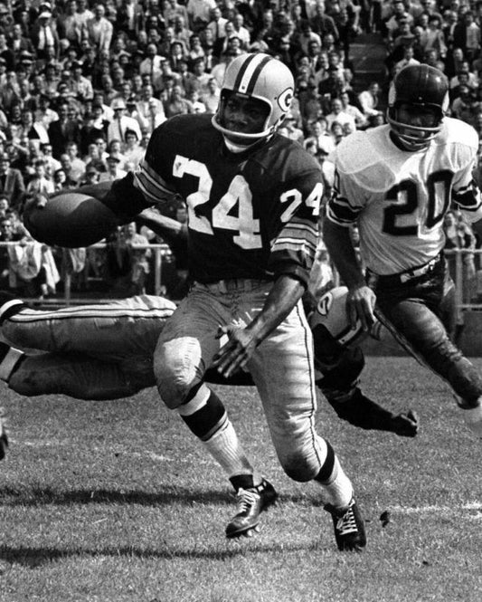 Willie Wood Photo Green Bay Packers Picture Nfl Football Bw