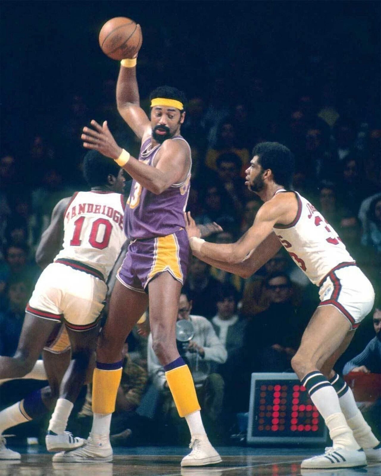 Wilt Chamberlain Lakers Kareem Abdul Jabbar Bucks Basketball Magnet Magnet