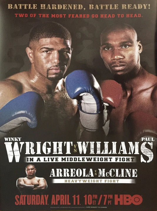 Winky Wright Vs Paul Williams Magnet Magnet Boxing Picture